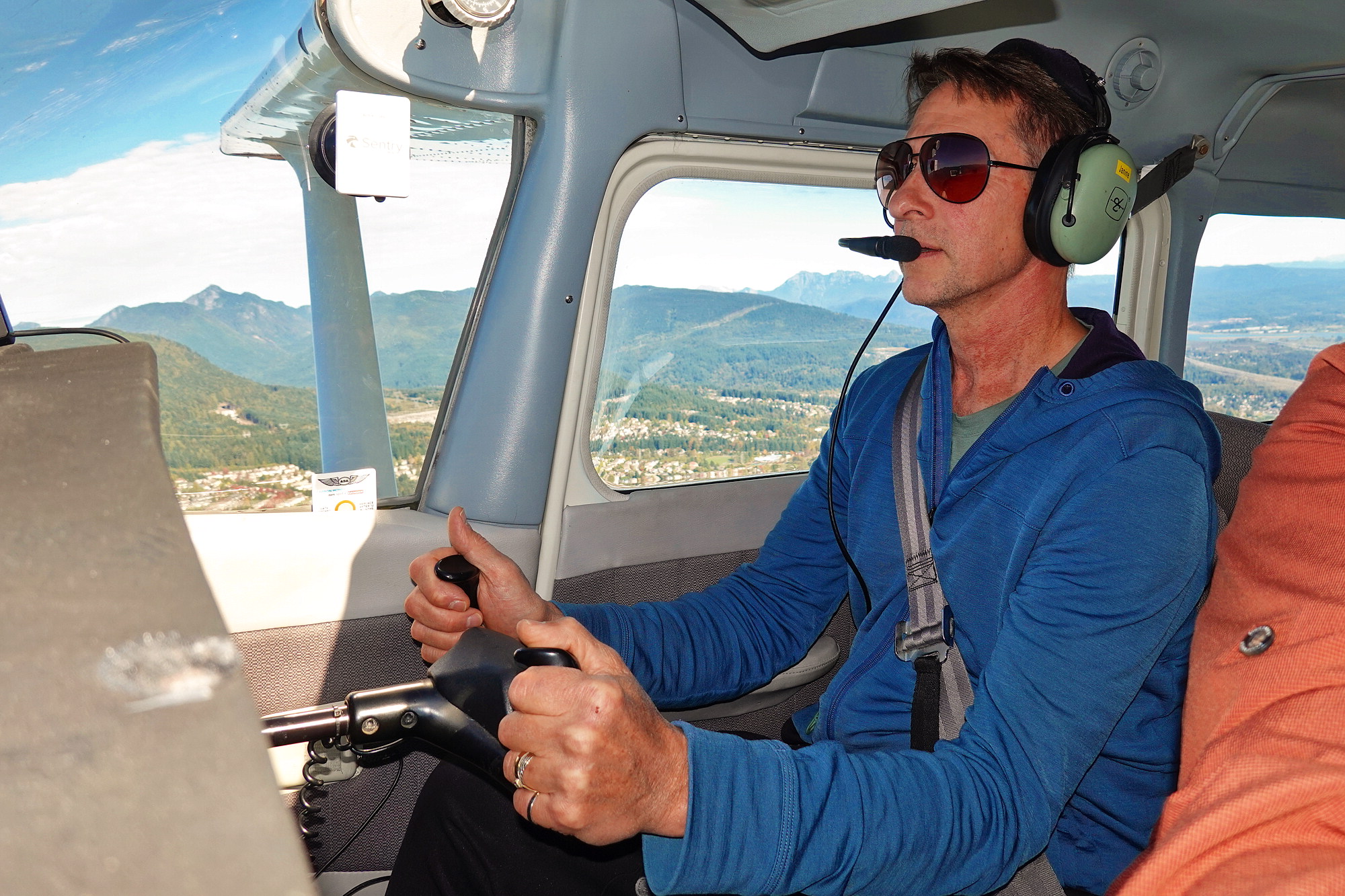 Co-Pilot Wayne at the Controls