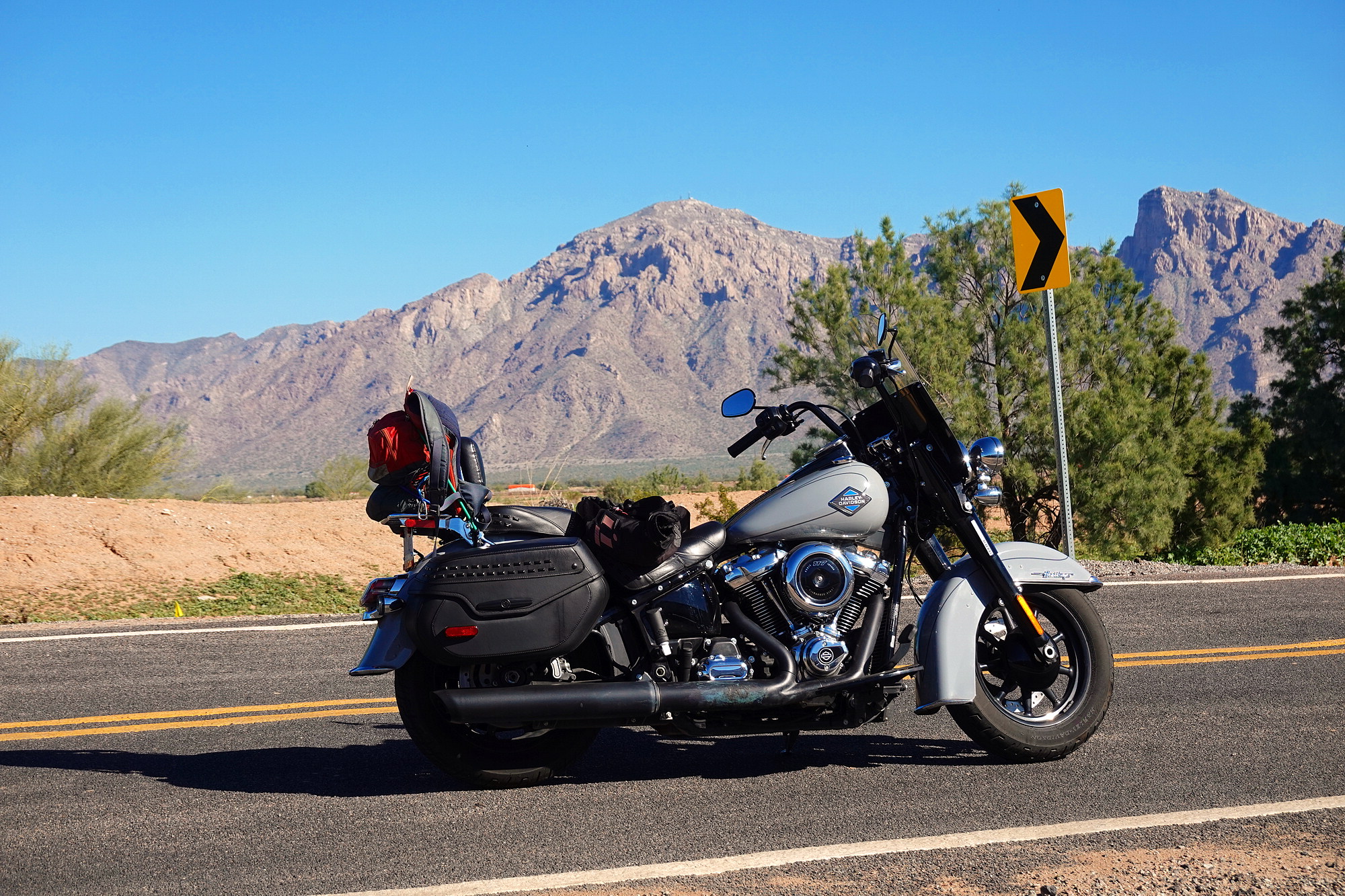 Scenery was spectacular.  The color of the Harleys? Not so much!