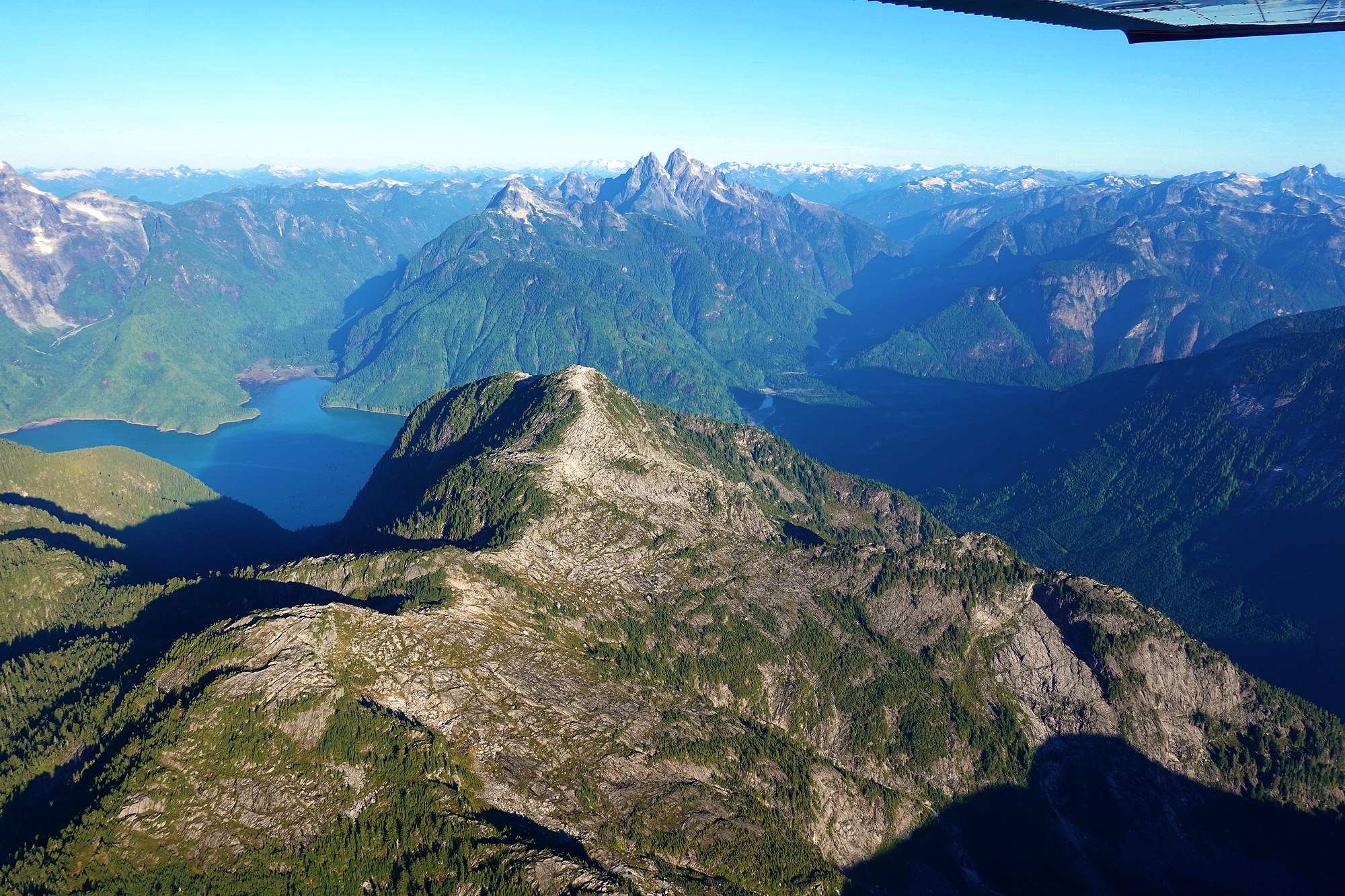 Mt Crickmer marks the end of Alouette Lek