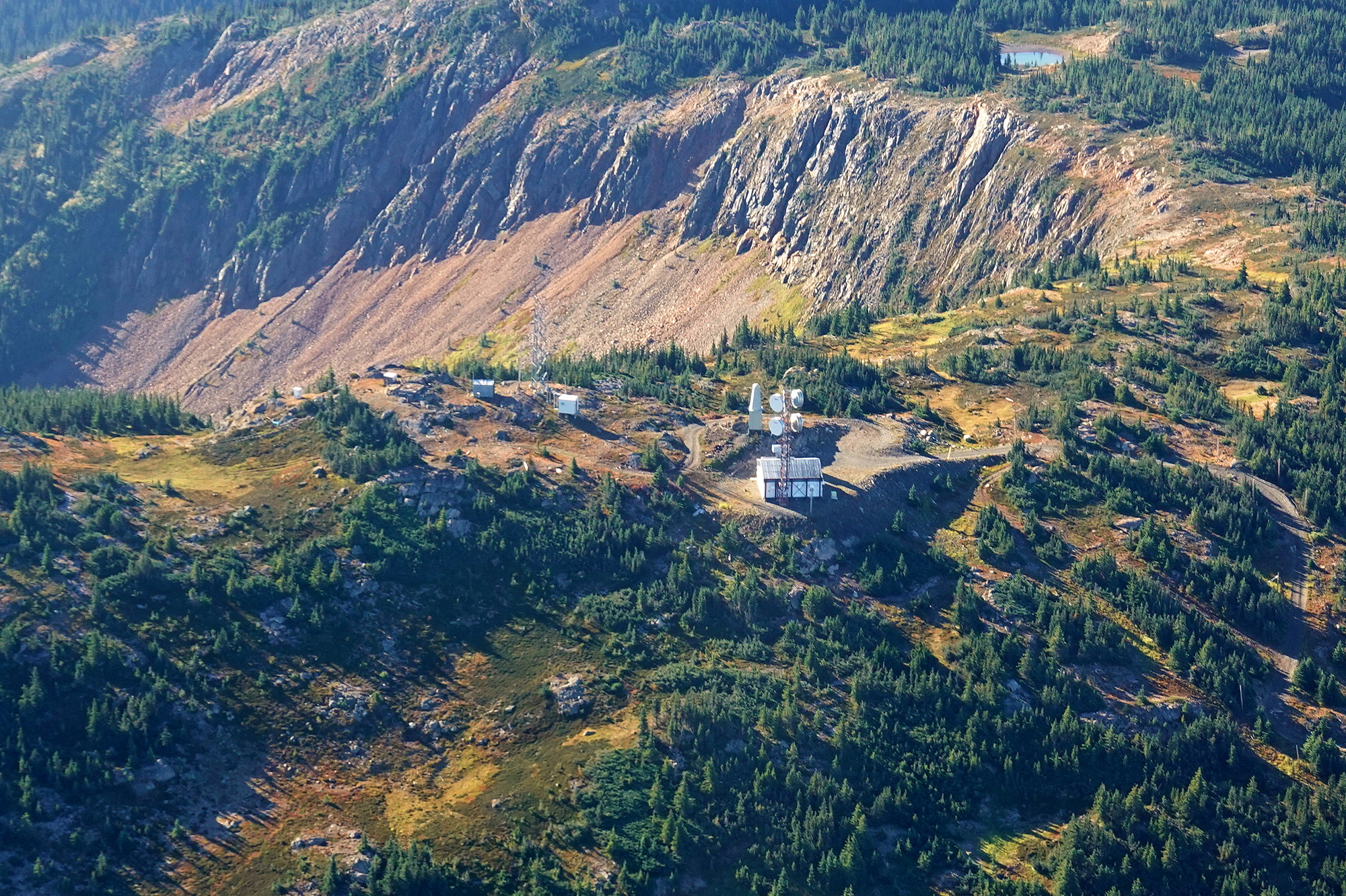 We found this Communications Center on Shovelnose Mountain - don't know who it belongs to