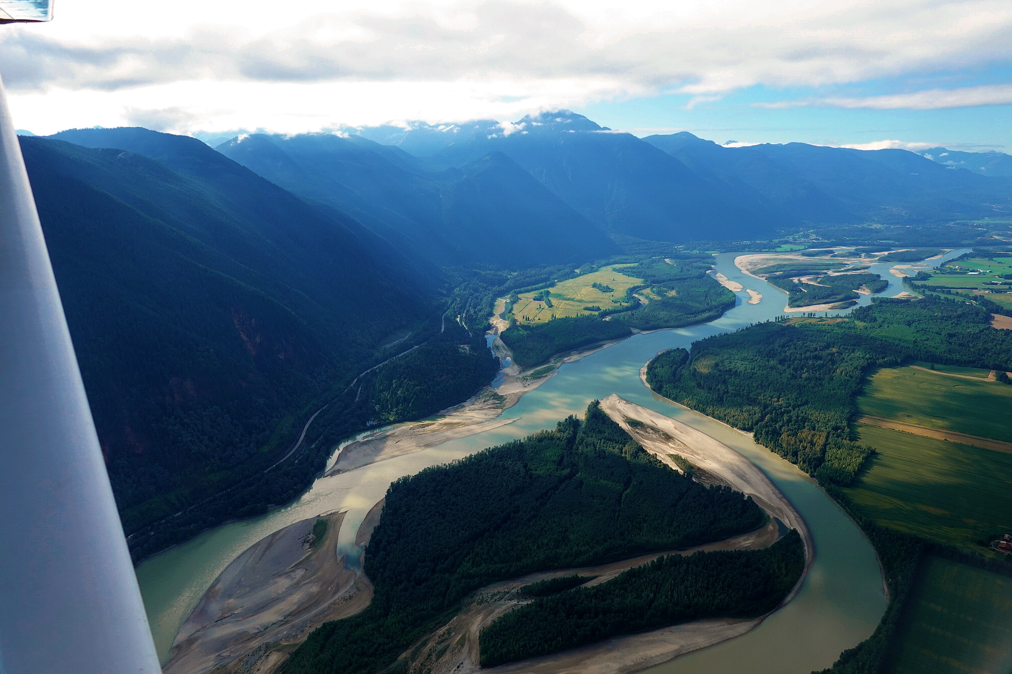 The Fraser Valley ahead - good to be home!